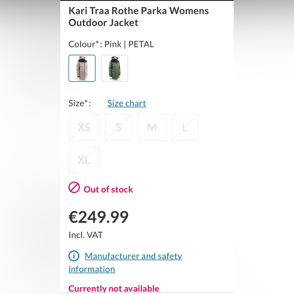 Rare!💝Kari Traa Sold Out Ltd Ed Ski Parka~Petal Pink&Black🎀Last one!🥰 - Picture 12 of 16